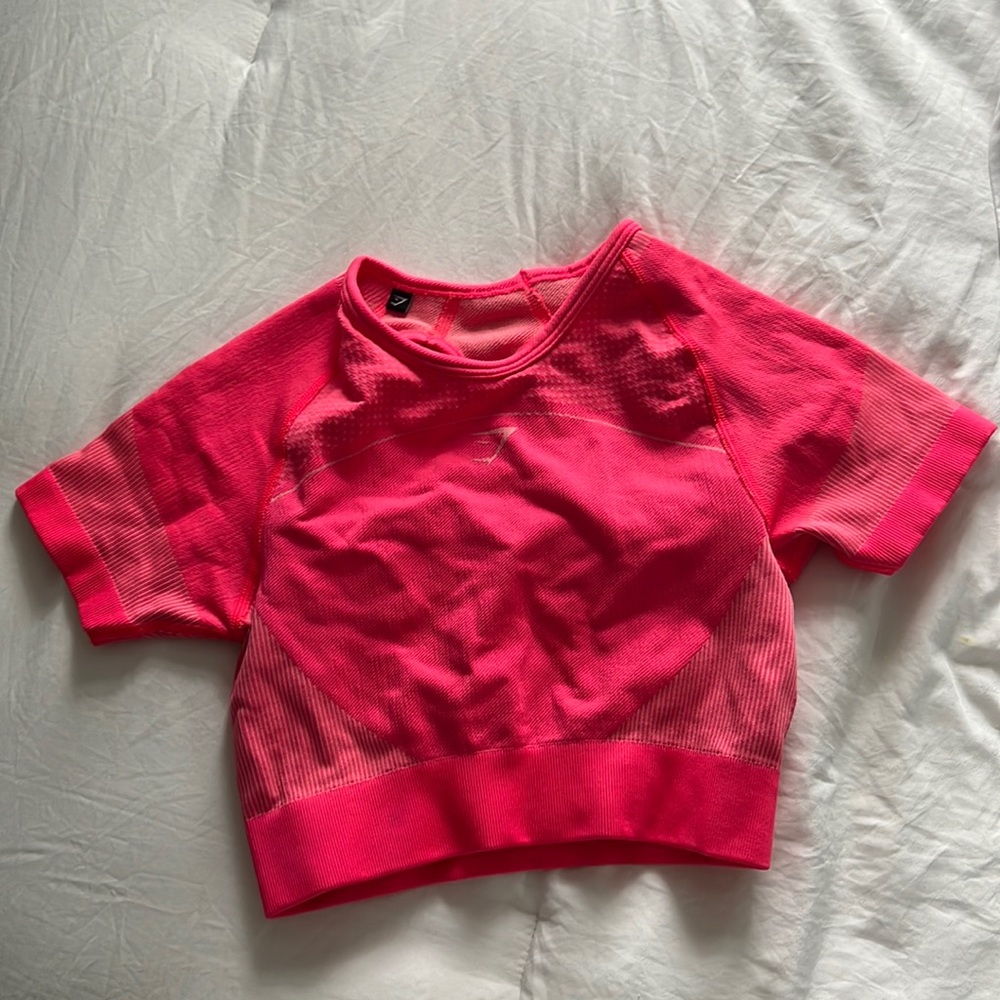 Neon Gymshark crop top